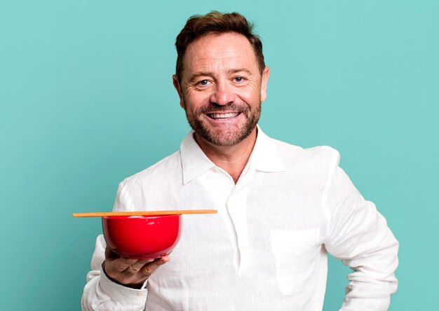 Uśmiechnięty kucharz